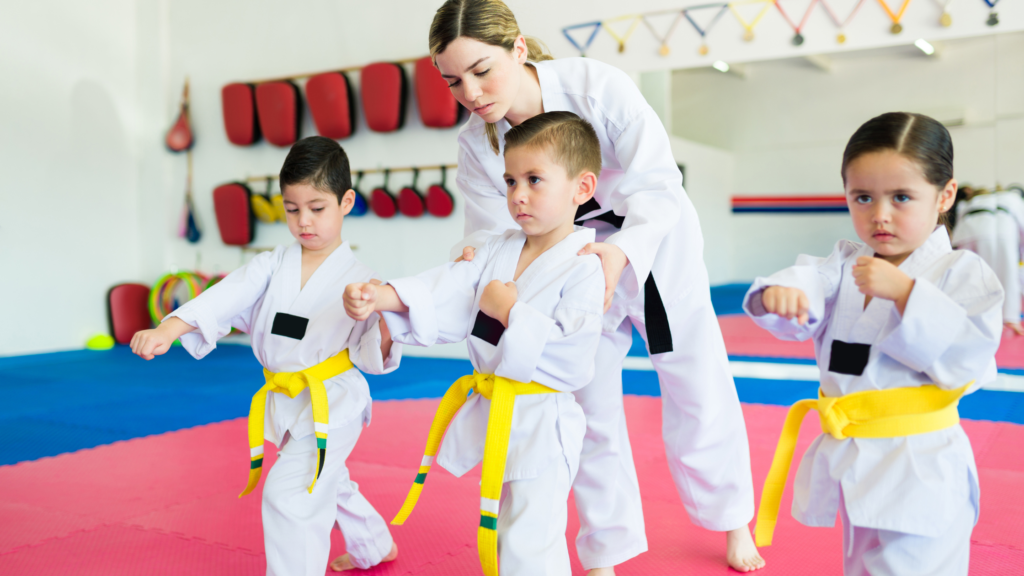 kids training martial arts